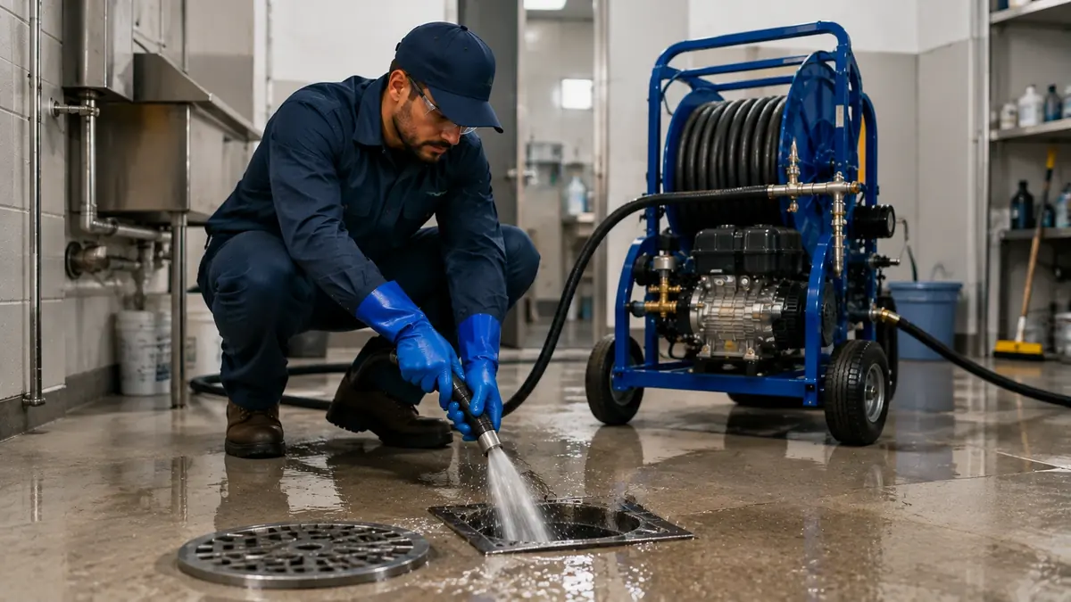 Floor Drain Hydro Jet Cleaning in San Rafael