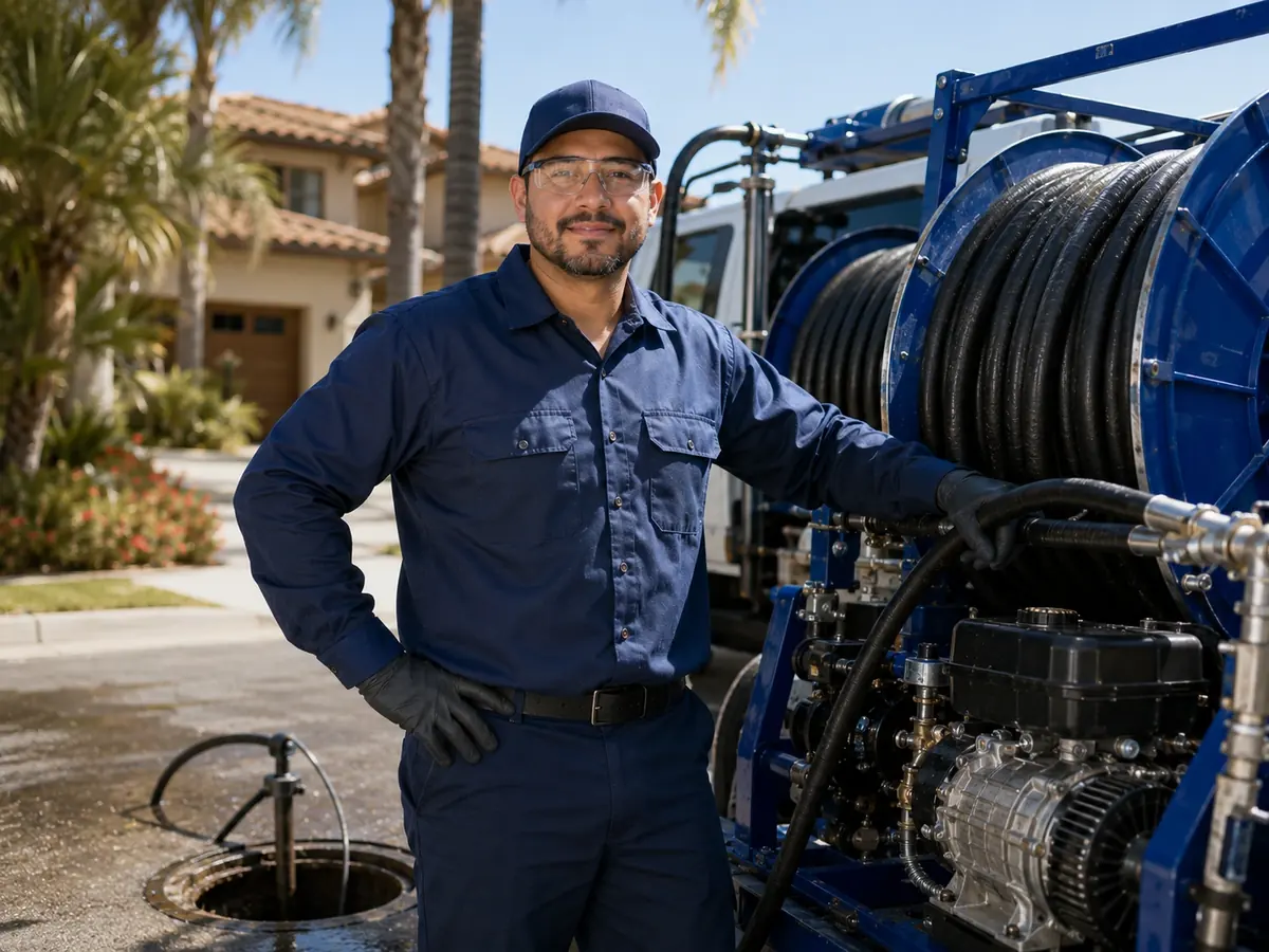 Hydro jet sewer cleaning in San Rafael
